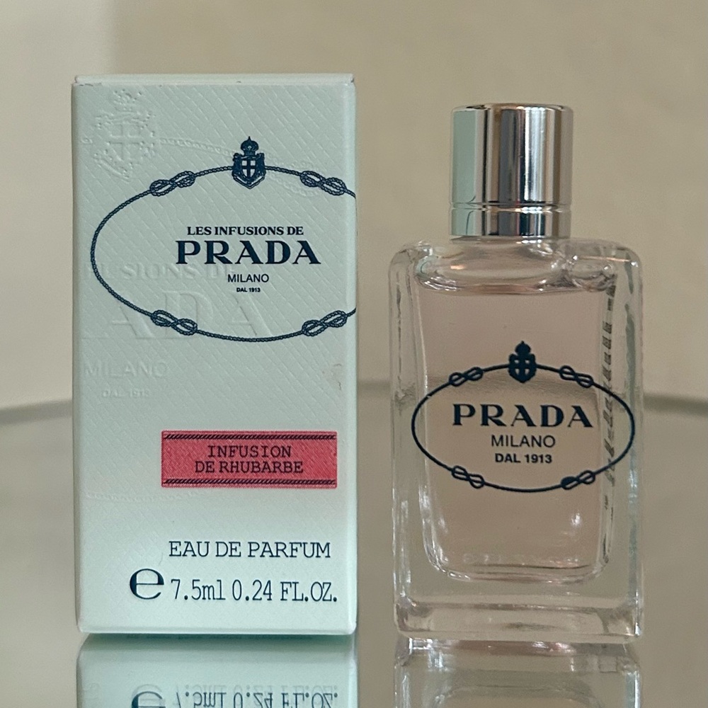 NEW Prada Infusion de Rhubarbe travel size miniature scent 7.5ml